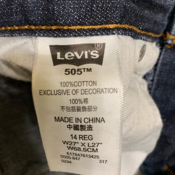 Boys Levi’s 505 Size 14 Reg - Picture 6 of 6